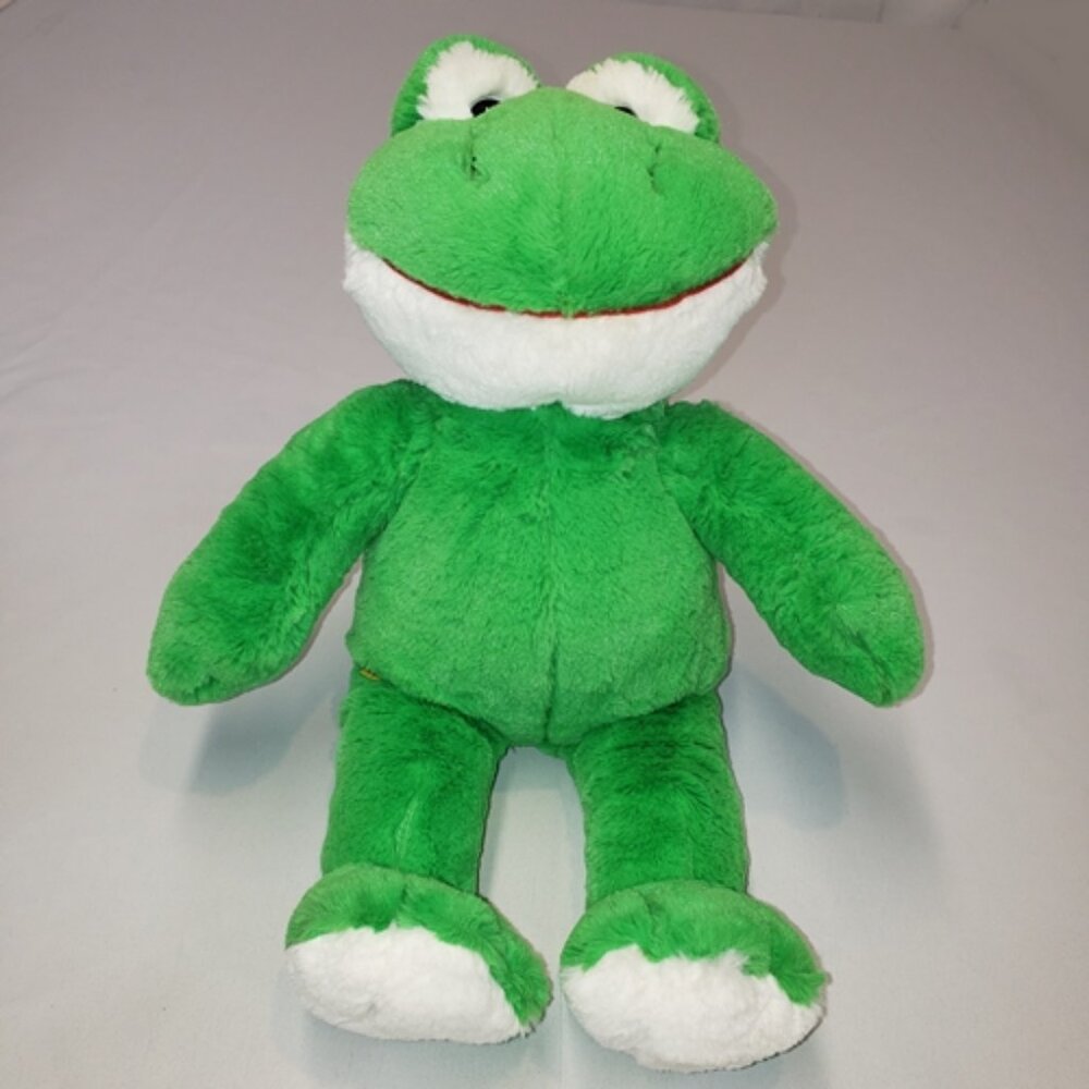 BAB Fabulous Frog Green White Froggy 16"